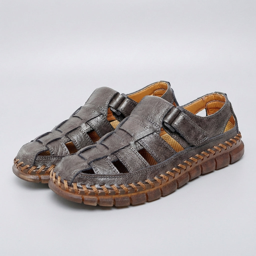 Sandales respirantes en cuir homme - vue 4