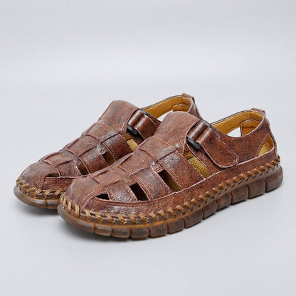 Sandales respirantes en cuir homme - vue 5