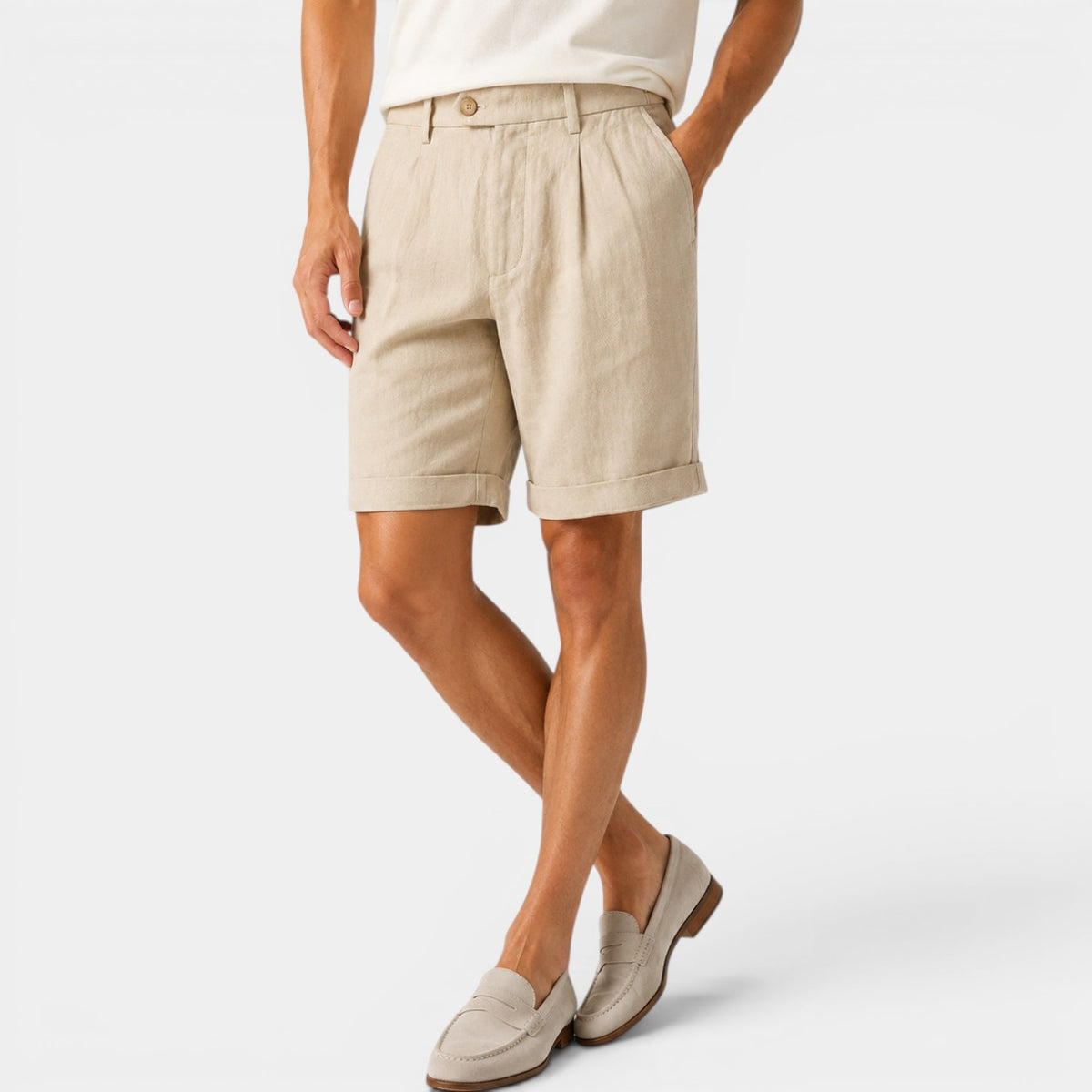 Short Homme Tailleur - Kaki