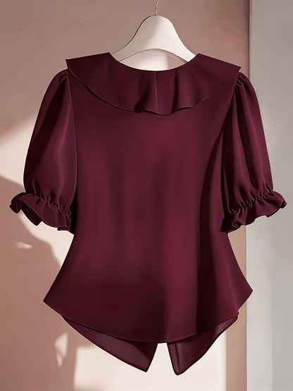 Top Femme Lin Col V – Fluide & Élégant | Style Estival Bohème & Décontracté