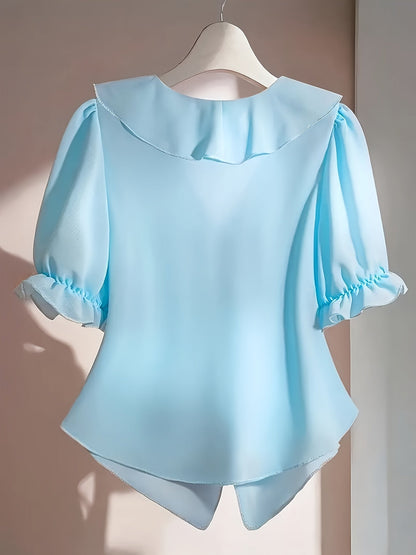Top Femme Lin Col V – Fluide & Élégant | Style Estival Bohème & Décontracté