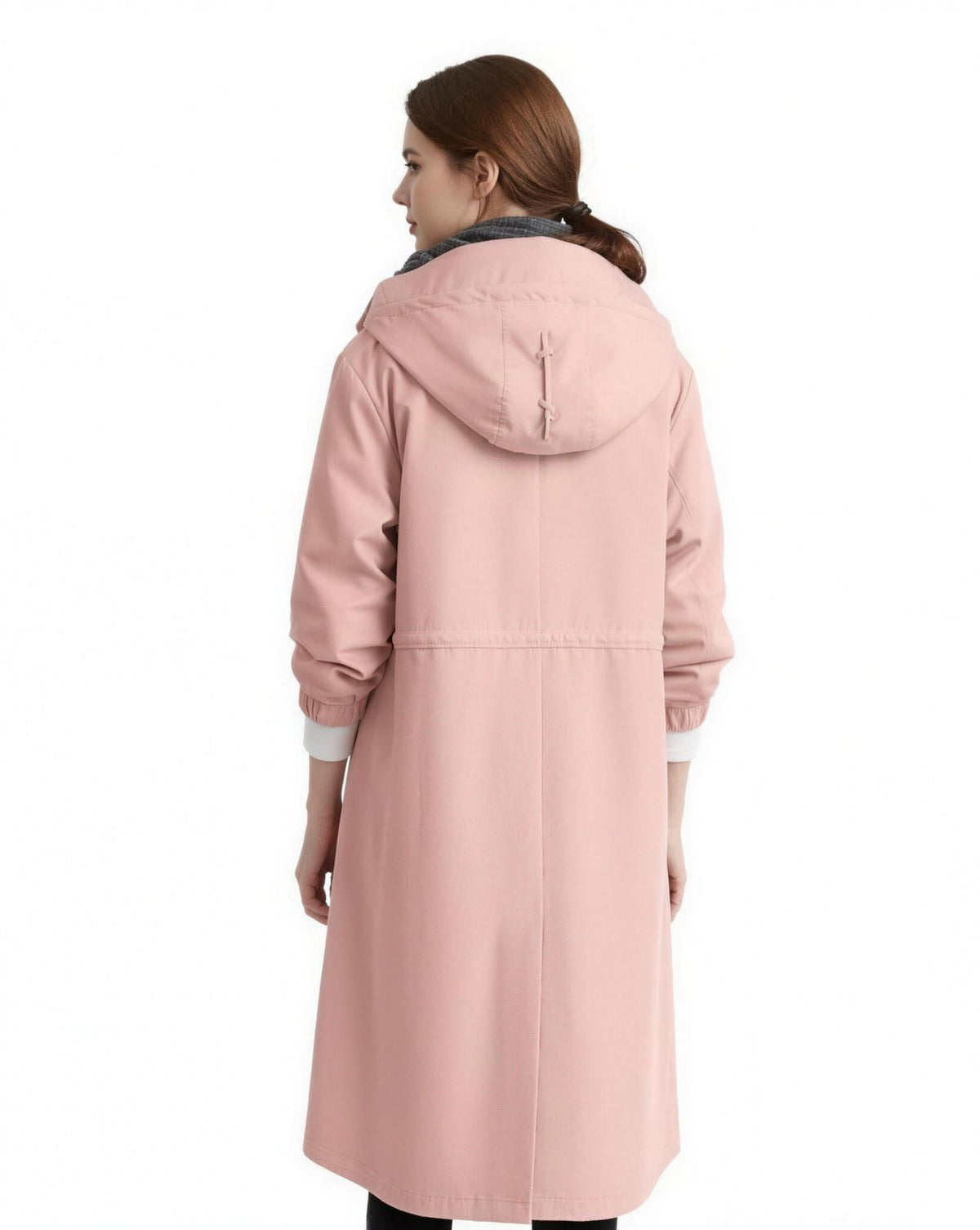 Trench Coat Long Femme, coloris Rose