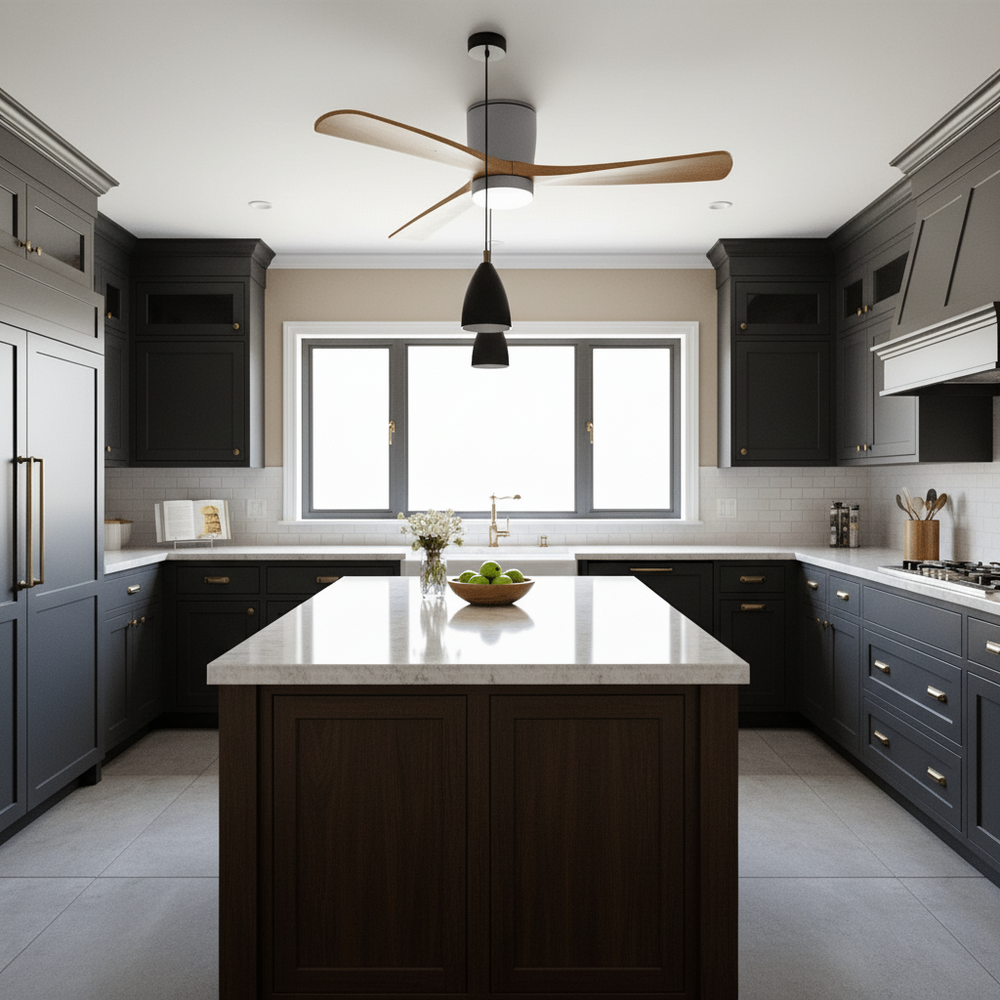 Ventilateur de Plafond en Bois d'Érable