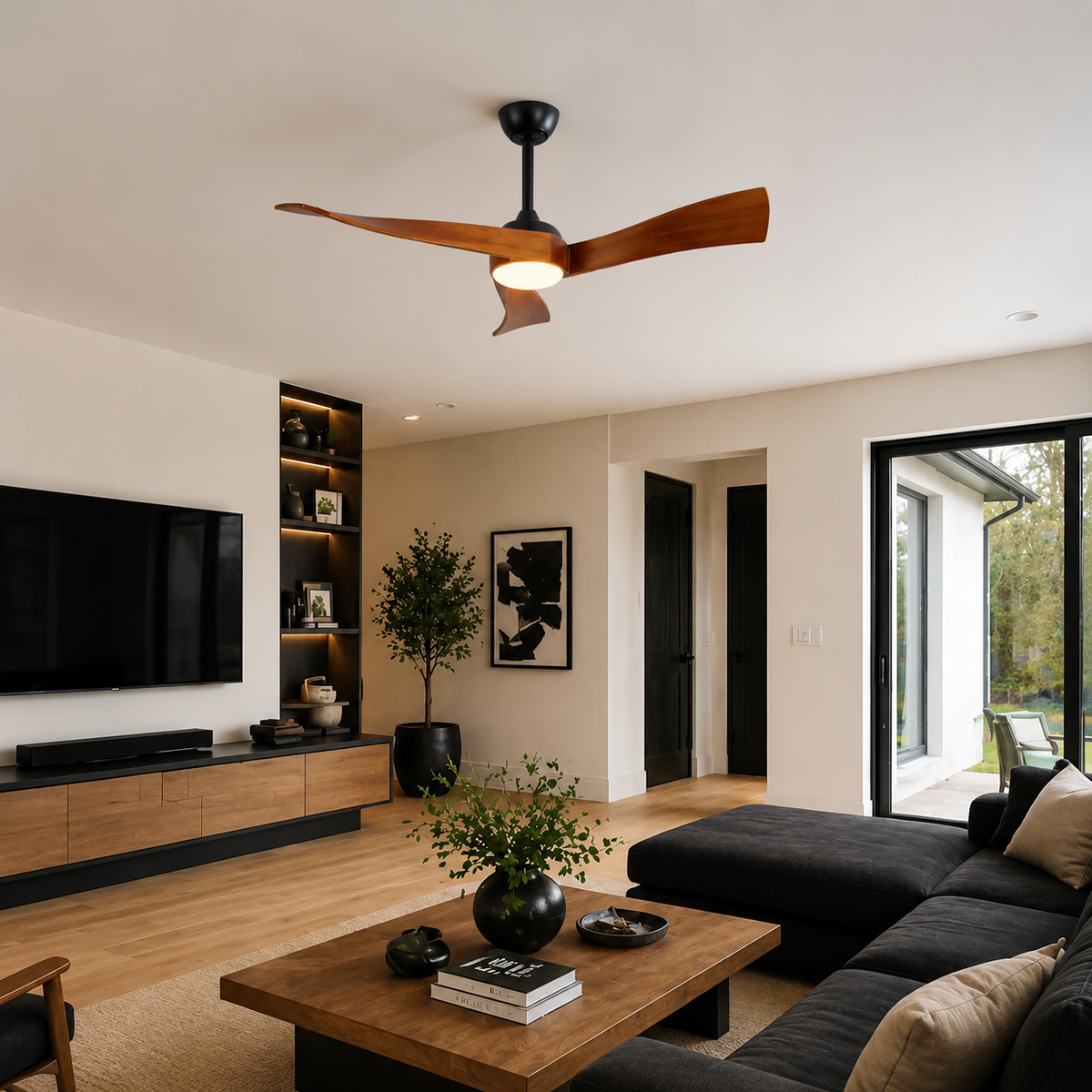 Ventilateur de Plafond LED 132 cm