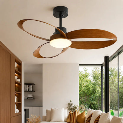 Ventilateur de Plafond LED Pales Bois