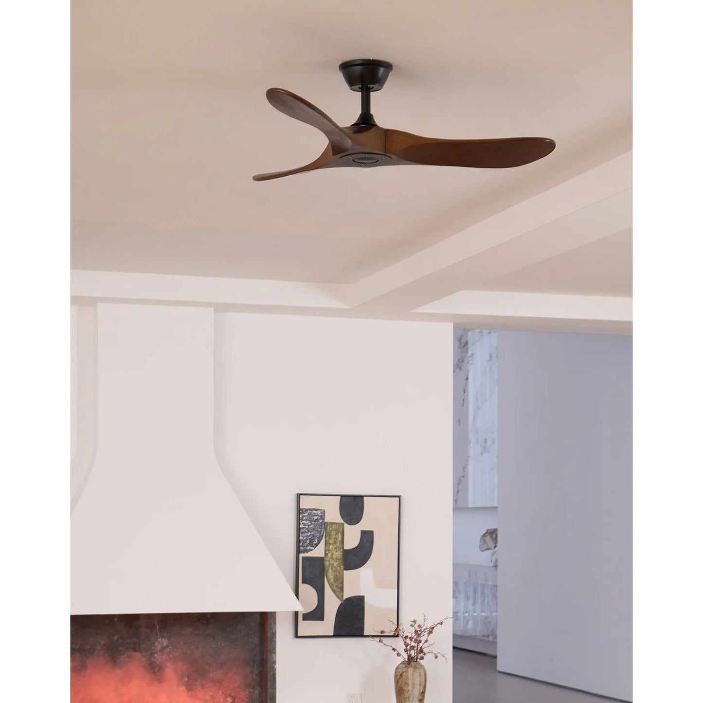 Ventilateur de Plafond en Bois Noyer