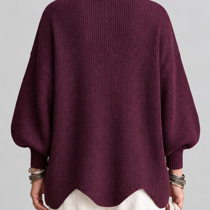 Veste femme à fermeture asymétrique, détail des manches ballon