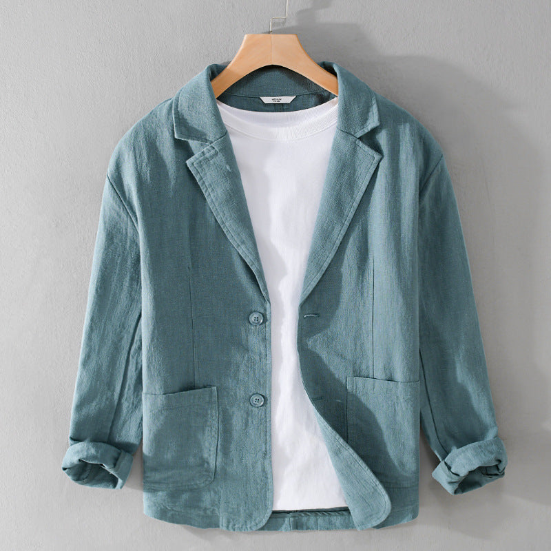 Veste en Lin Homme – Tissu Respirant & Coupe Décontractée, Élégance Estivale
