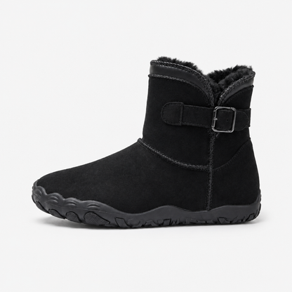 Bottines barefoot imperméables femme, coloris noir, vue studio