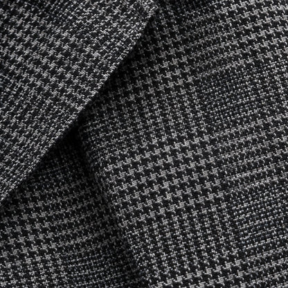 Détail de la texture du tissu en polyester façon tweed
