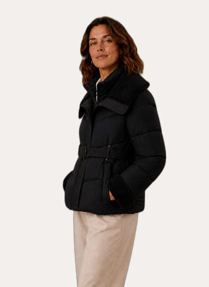 Veste hivernale pour femme - Veste gonflable à ceinture