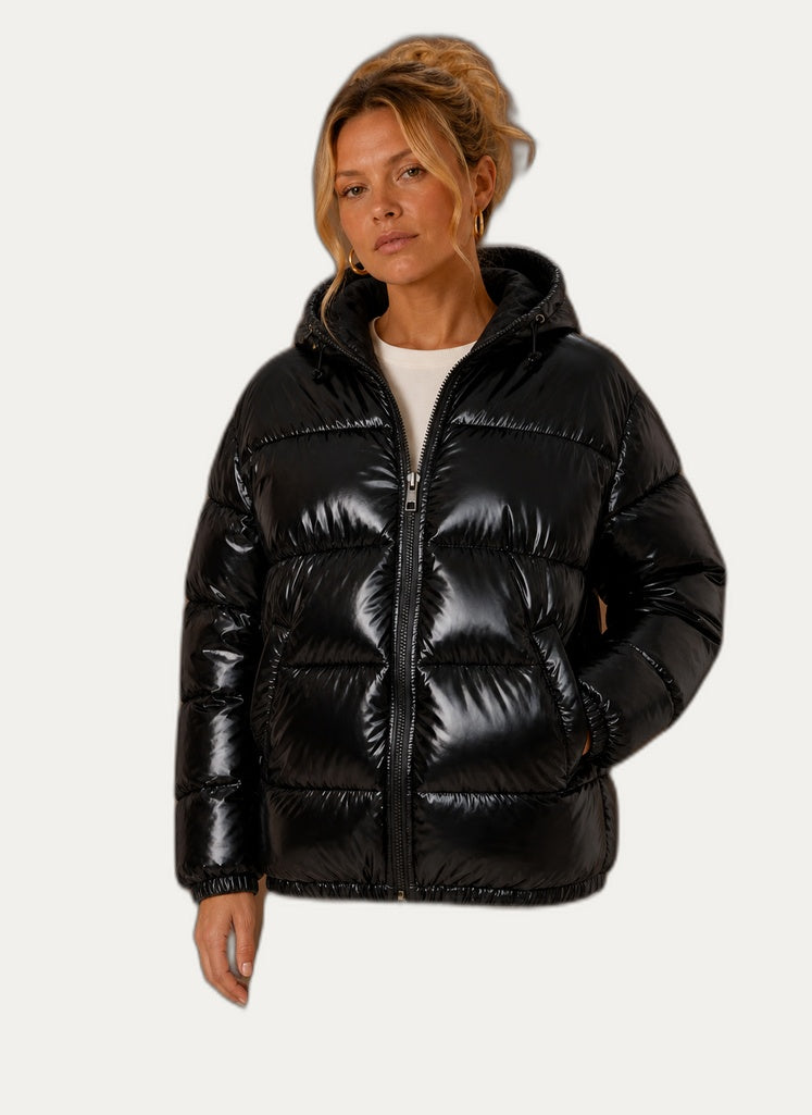 Veste hivernale gonflable pour femme - Veste d'hiver décontractée