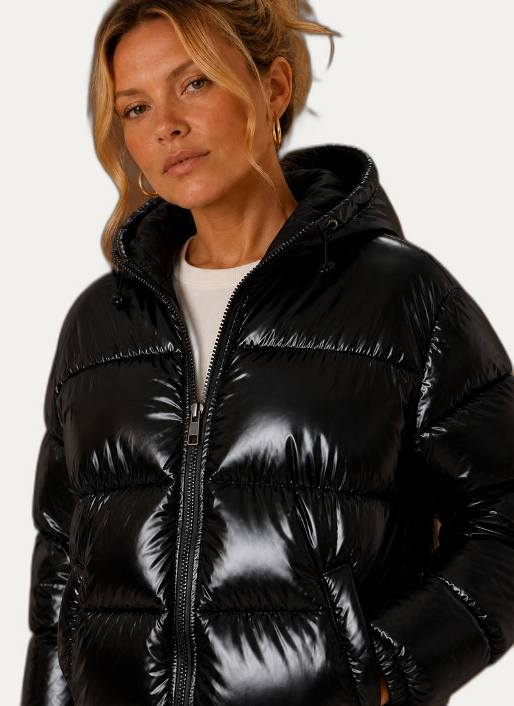 Veste hivernale gonflable pour femme - Veste d'hiver décontractée