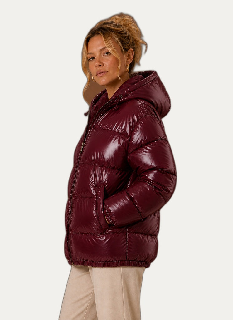 Veste hivernale gonflable pour femme - Veste d'hiver décontractée