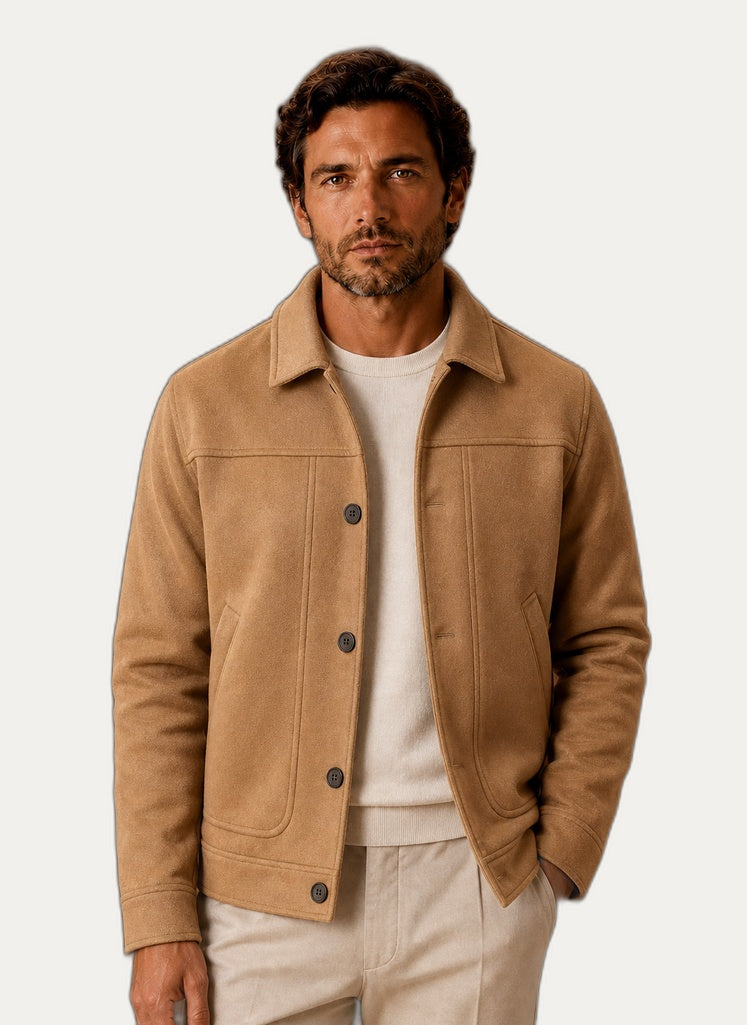 Veste décontractée pour homme avec fermeture à boutons - Idéal pour les saisons de transition | Martaline