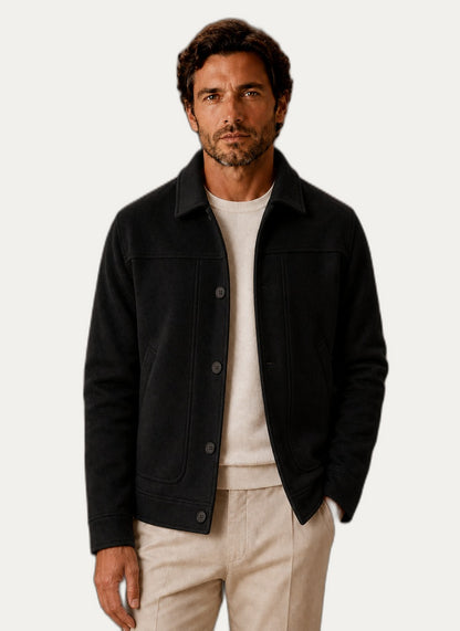 Veste décontractée pour homme avec fermeture à boutons - Idéal pour les saisons de transition | Martaline