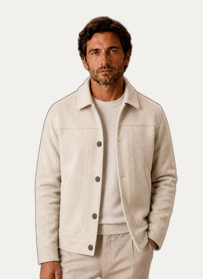 Veste décontractée pour homme avec fermeture à boutons - Idéal pour les saisons de transition | Martaline