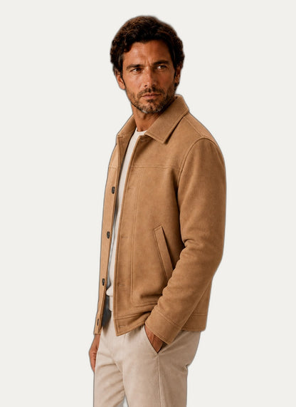 Veste décontractée pour homme avec fermeture à boutons - Idéal pour les saisons de transition | Martaline