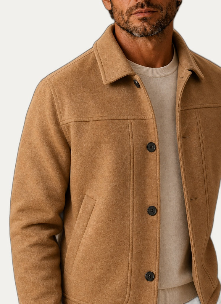Veste décontractée pour homme avec fermeture à boutons - Idéal pour les saisons de transition | Martaline