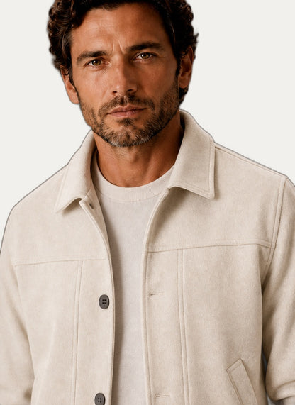Veste décontractée pour homme avec fermeture à boutons - Idéal pour les saisons de transition | Martaline