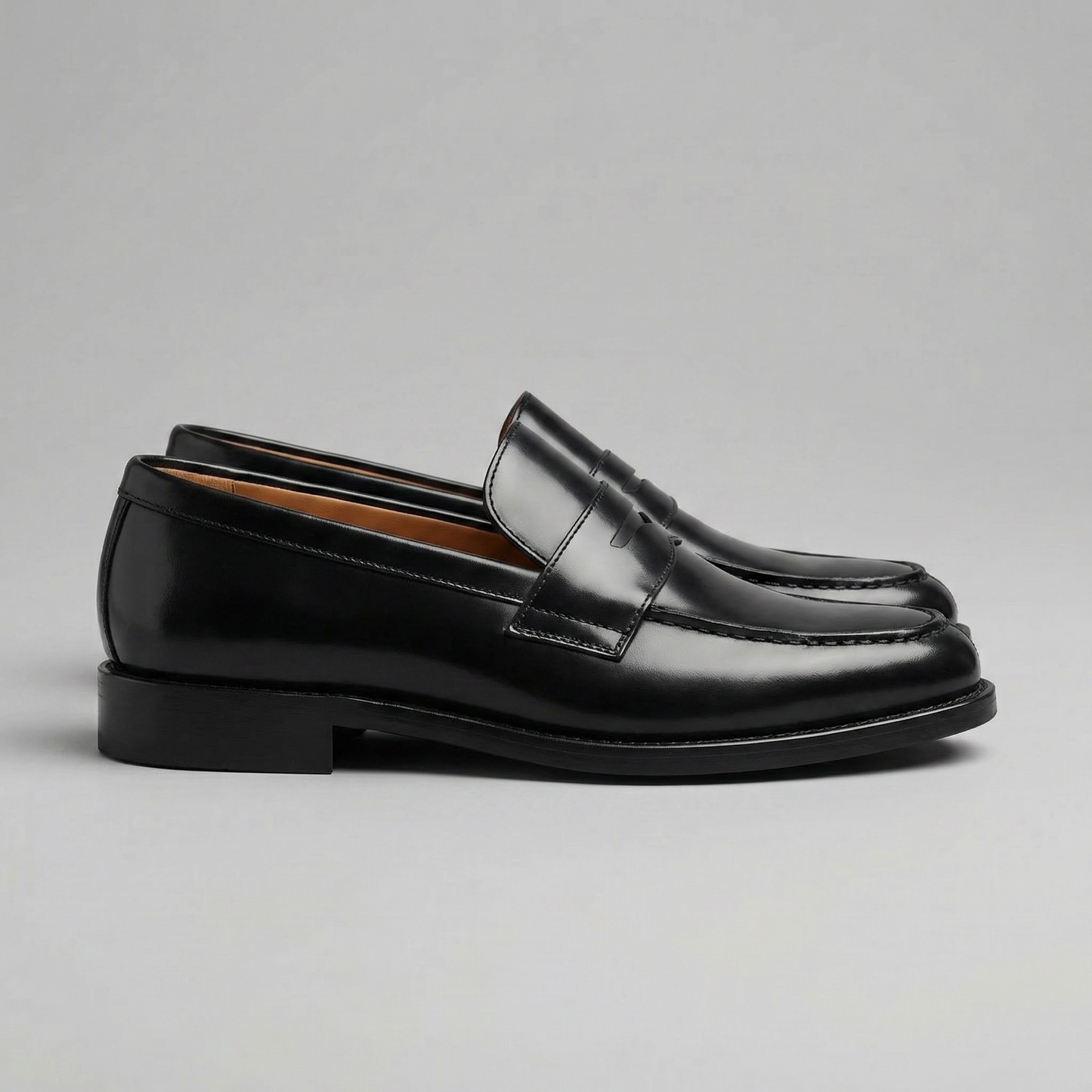 Penny loafers homme slip-on noir