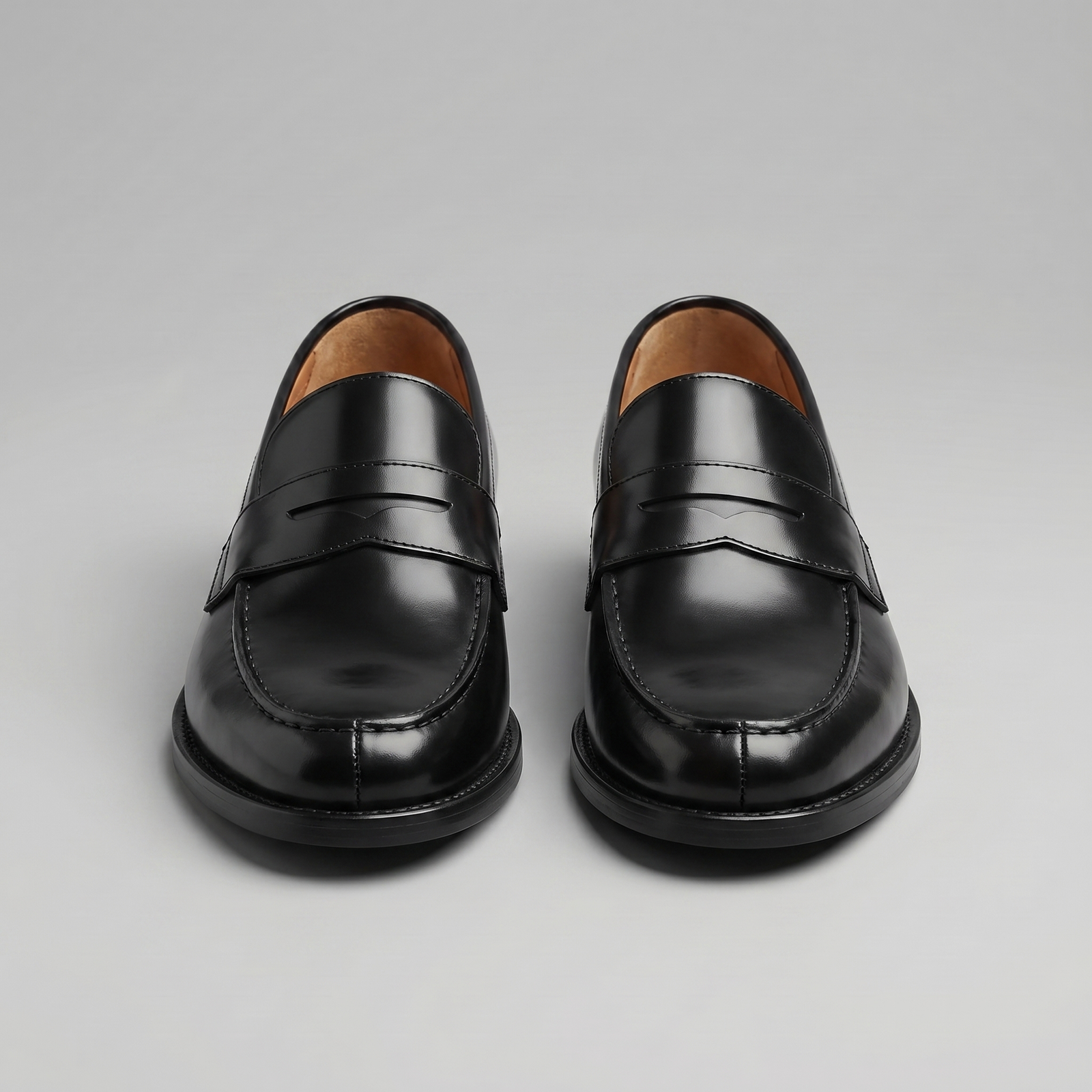 Penny loafers homme slip-on noir