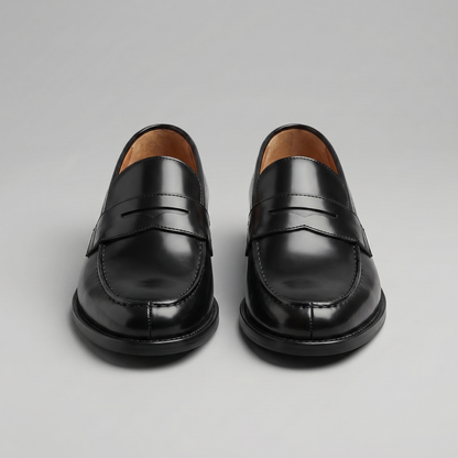 Penny loafers homme slip-on noir