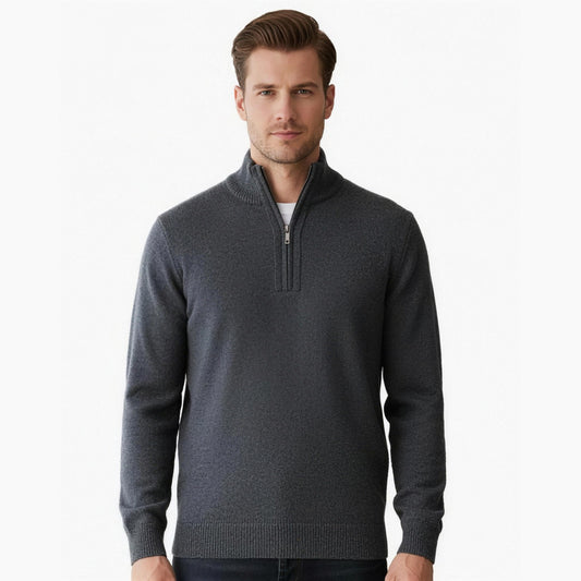 Pull Homme Demi-Zip Maille Premium - Google Ads square