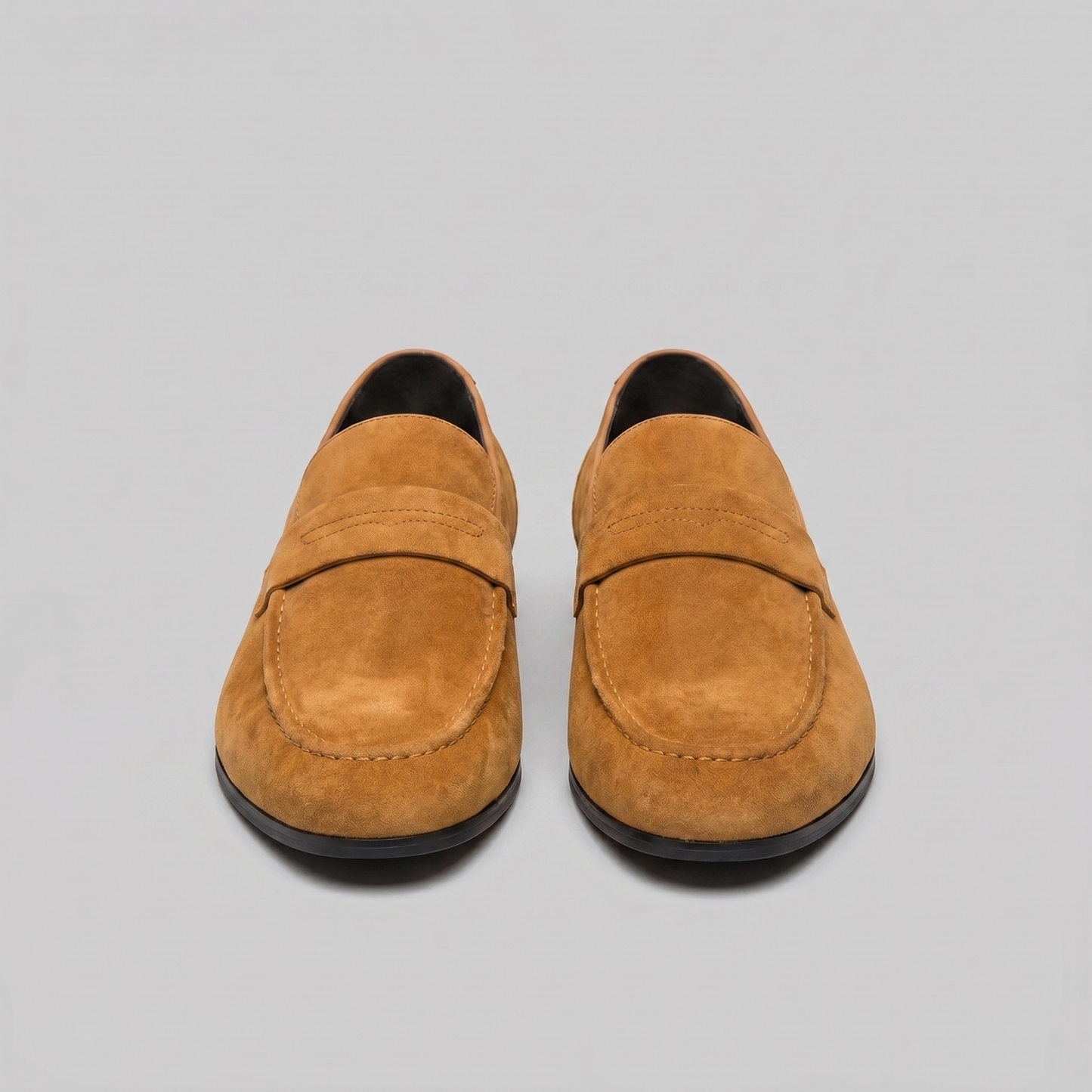 Penny loafers suédine Moutarde