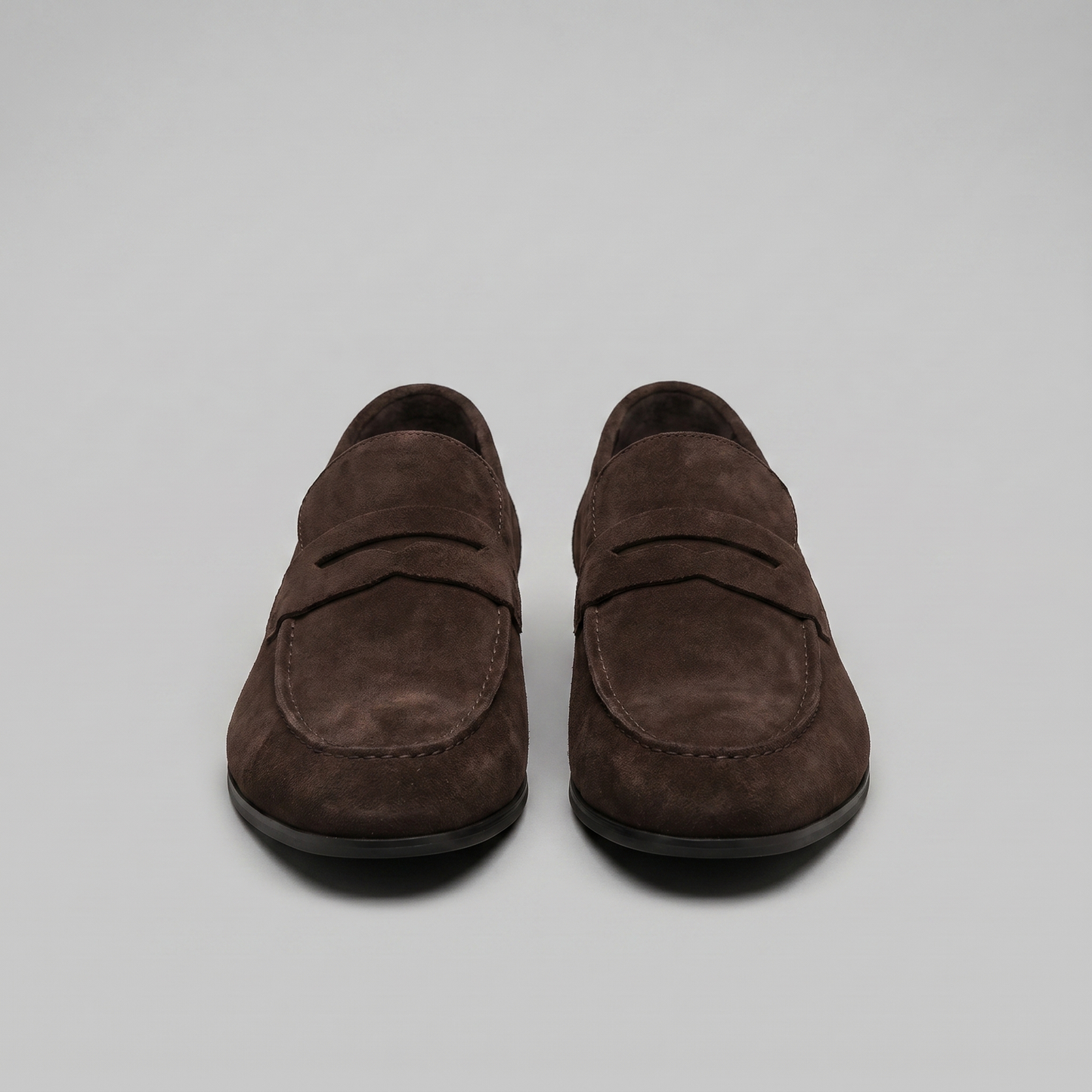 Penny loafers suédine Marron foncé