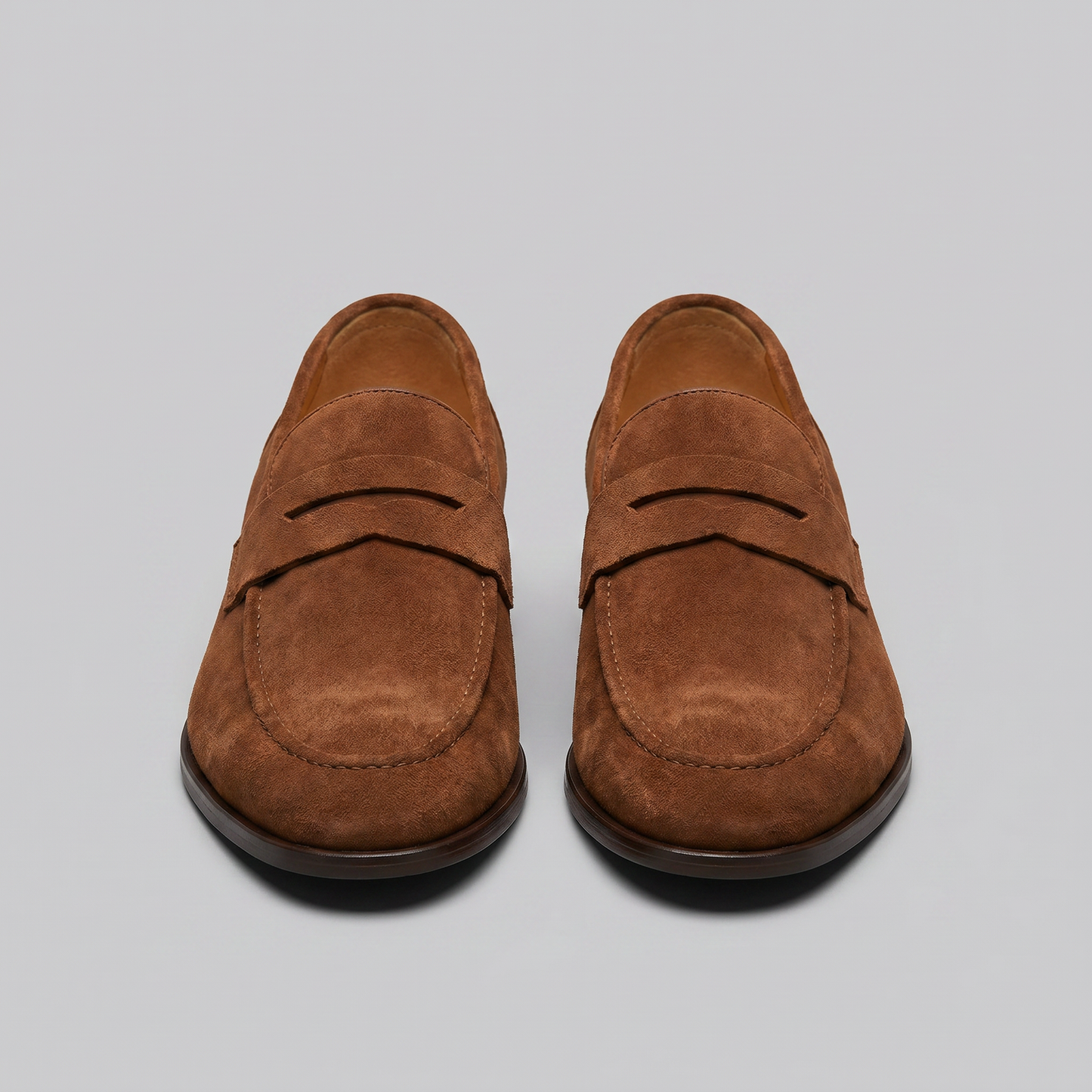 Penny loafers suédine Marron