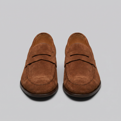 Penny loafers suédine Marron