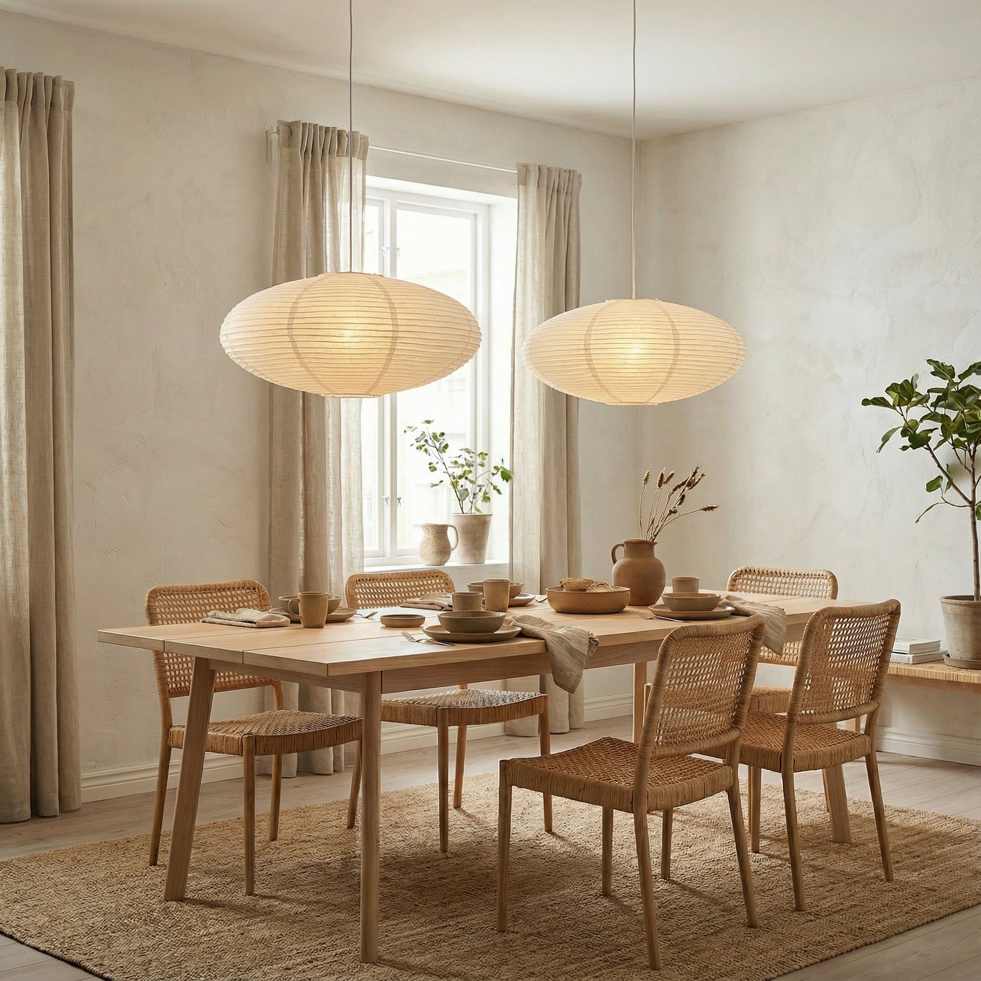 Suspension papier ambiance chambre