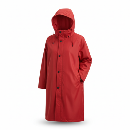 Veste de pluie légère femme coloris rouge