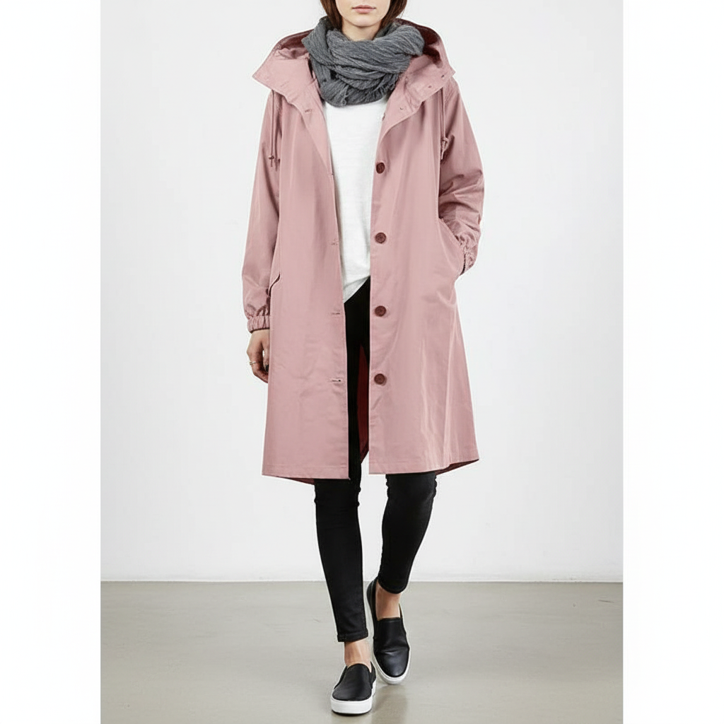 Veste de pluie légère femme coloris rose