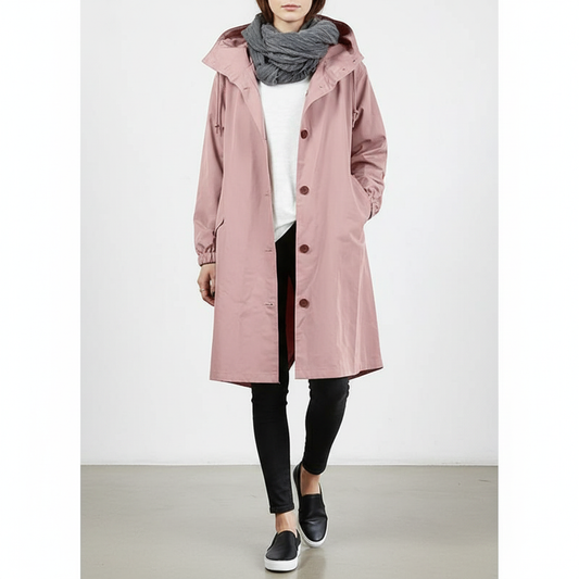 Veste de pluie légère femme coloris rose