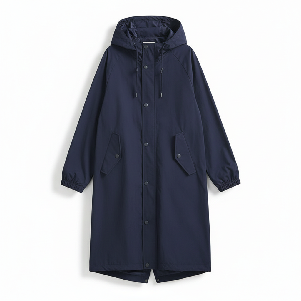 Veste de pluie légère femme coloris bleu foncé